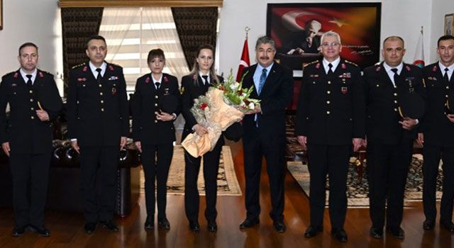 Jandarma teşkilatından Vali Yılmaz’a ziyaret