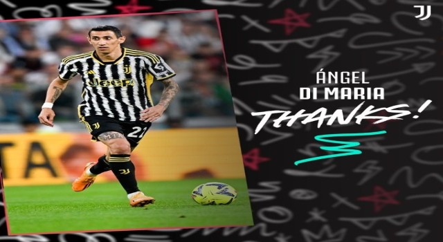 Juventustan Angel Di Mariaya teşekkür