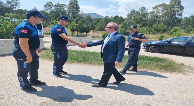 Kaymakam Karaman, Polis Uygulama Noktasında incelemelerde bulundu