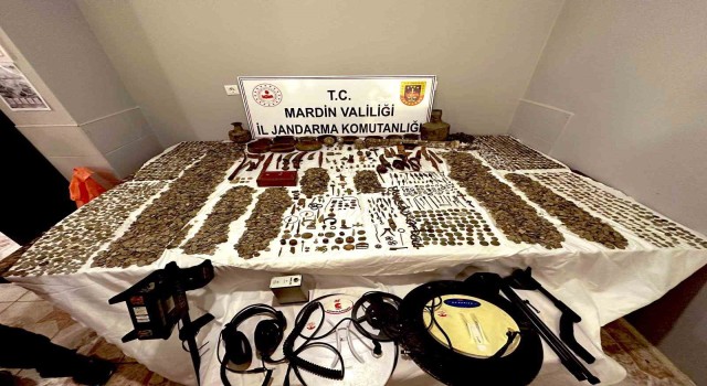 Mardinde 22 bin 265 adet tarihi eserle yakalanan şüpheli tutuklandı