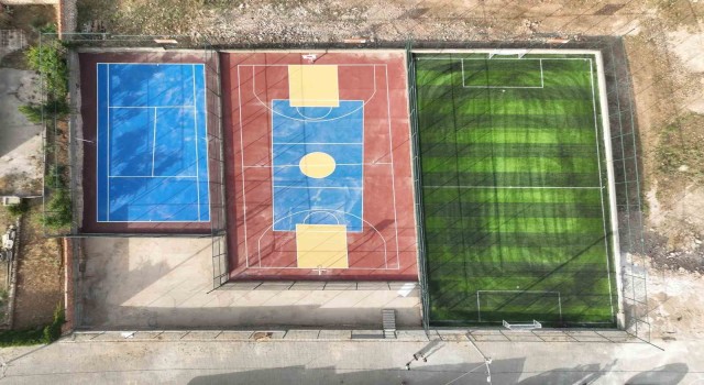Mardinde yarım bırakılan spor alanları tamamlandı
