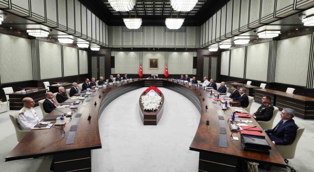 Milli Güvenlik Kurulu (MGK) Toplantısı, Cumhurbaşkanı Recep Tayyip Erdoğan başkanlığında Beştepede başladı.