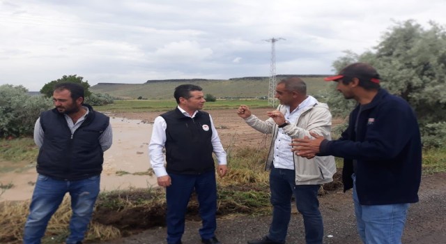 Nevşehirde tarım arazilerinde hasar tespit çalışmaları başladı