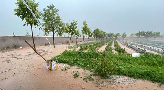 Sağanak yağışlar Kırşehir'in ilçelerini vurdu