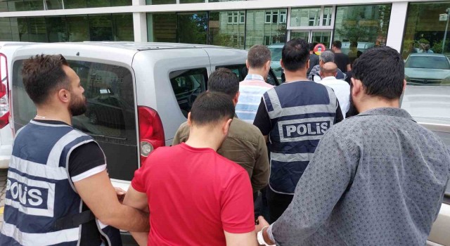 Samsunda aranan şahıslara operasyon: 26 gözaltı