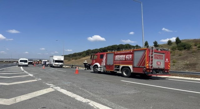 Silivri TEM Otoyolunda zincirleme kaza: 3 yaralı