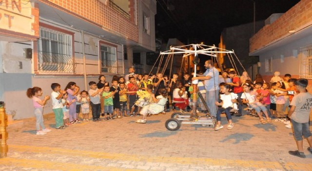 Sınır ilçesindeki çocuklara dönen salıncak sürprizi