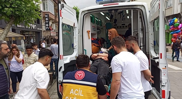 Yaya geçidinde araç çarptı:1 yaralı