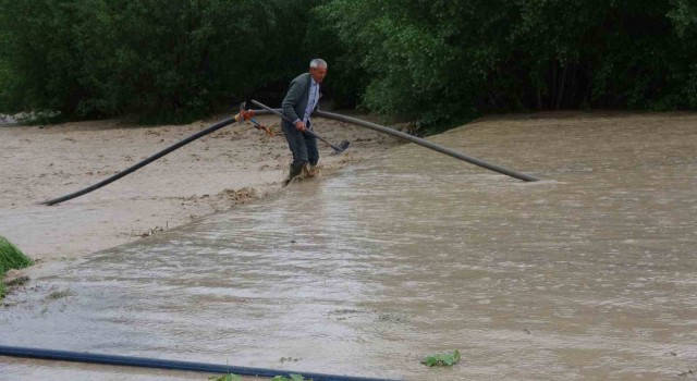 Yozgatta sel tarım arazilerine zarar verdi