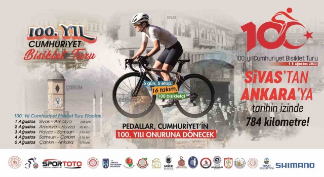 100.Yıl Cumhuriyet Bisiklet Turunun 2. etabında bisikletçiler, Amasyadan Havzaya pedal çevirecek