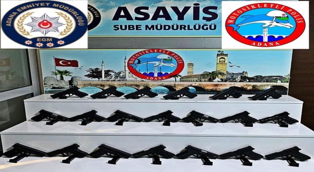 Adana'da  bir ayda 483 ruhsatsız tabanca ele geçirildi