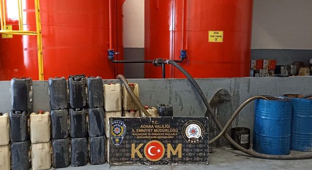 Adana'da 38 Bin 60 Litre Kaçak Akaryakıt Ele Geçirildi