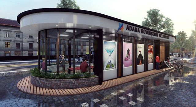 Adana’da modern toplu taşıma durağı inşa ediliyor
