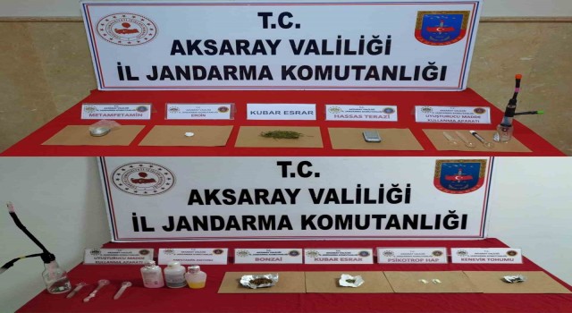 Aksaray jandarmadan uyuşturucu operasyonu: 3 gözaltı