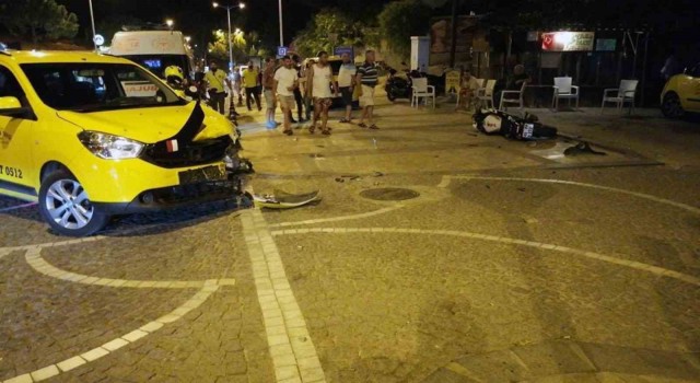 Akyakada kaza: Motosiklet sürücüsü yaralandı