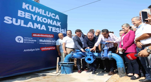 Antalyada sulama birliklerinin elektrik maliyetlerinin yüzde 85ini büyükşehir karşılıyor