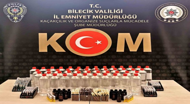 Bilecikte etil alkol satışı yapan şahıslara operasyon