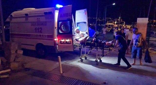 Bodrum'da şişme bot patladı: 2 yaralı