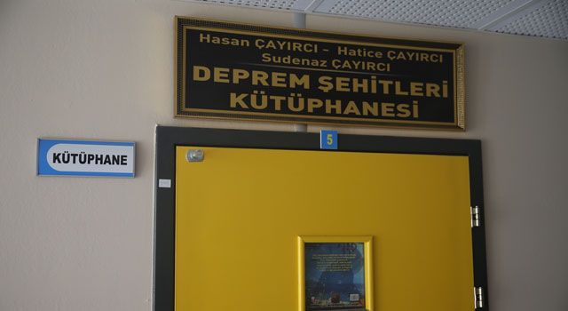 Deprem Şehitlerinin İsimleri, Kütüphanede Yaşayacak