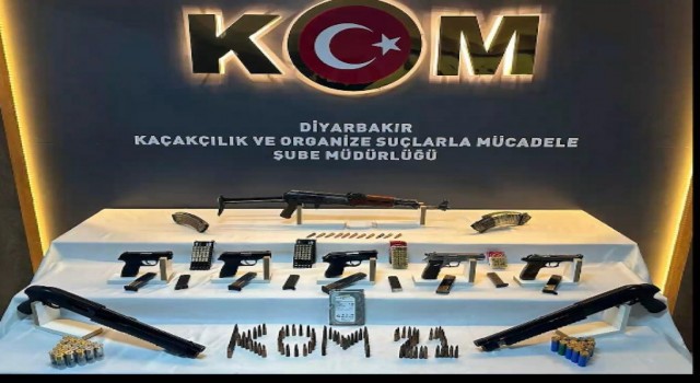 Diyarbakırda bir ayda 182 tabanca ele geçirildi