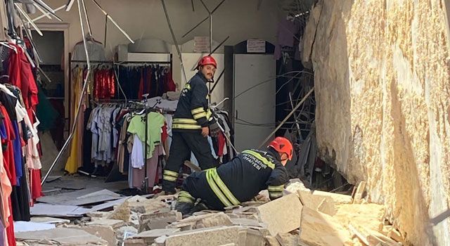 Duvar çökmesi sonucu 4 kişi yaralandı