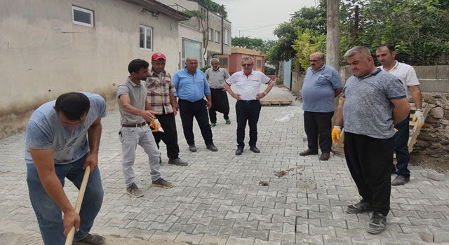 Ellek cadde ve sokaklarına sıcak asfalt ve parke taşı