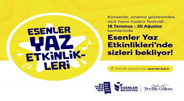 Esenlerde Yaz Etkinlikleri başlıyor