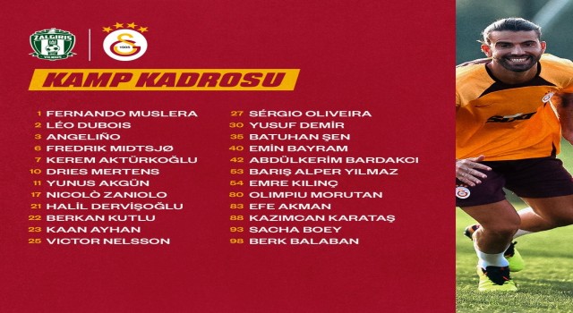 Galatasarayın, Zalgiris Vilnius maçı kadrosu belli oldu