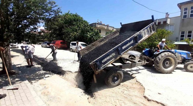 Germencik Belediyesi yol yapım çalışmalarına hız verdi