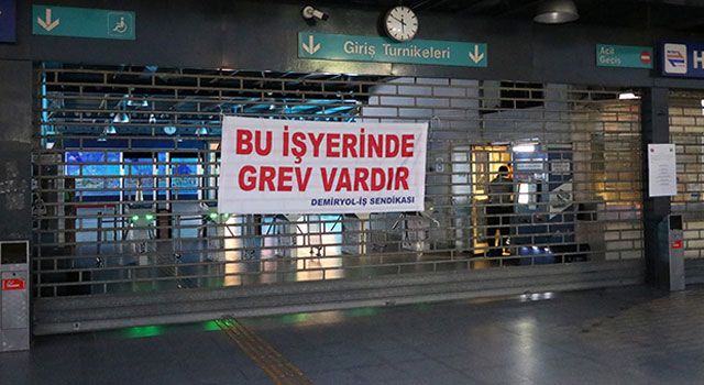 İzmir'de metro ve tramvay işçileri grevde