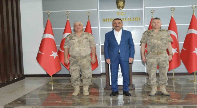 Jandarma İstihbarat Başkanı Tümgeneral Kavukcu, Vali Hacıbektaşoğlunu ziyaret etti