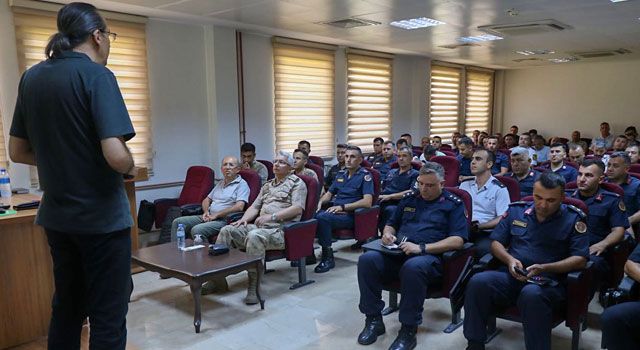 Jandarma’ya yangın koruma ve hareket konulu eğitim verildi