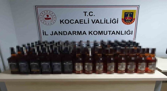 Kaçak içkiye jandarma engeli