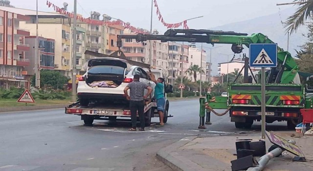 Mersinde trafik kazası: 1 yaralı