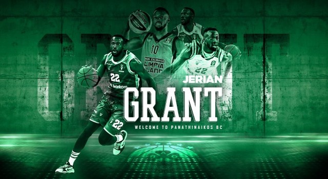 Panathinaikos, Türk Telekomdan Jerian Grantı kadrosuna kattı