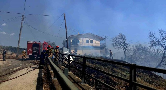 Rodostaki yangından kaçan turistler sahillerde yardım bekliyor