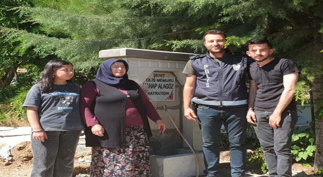 Şehit Polisin adını taşıyan hayrat onarıldı