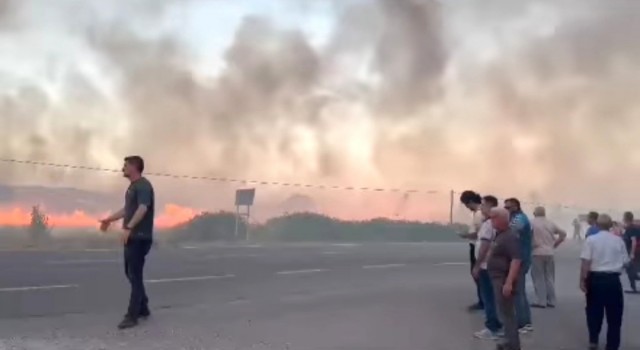 Simavda arazi yangını