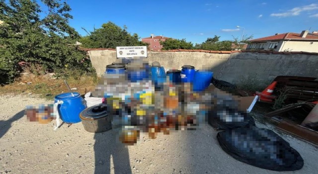Tekirdağda 455 litre kaçak içki ele geçirildi