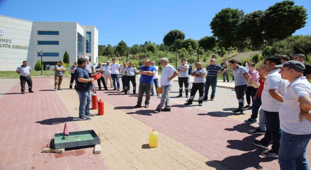 TOGÜde Yangın Söndürme Tatbikatı Yapıldı
