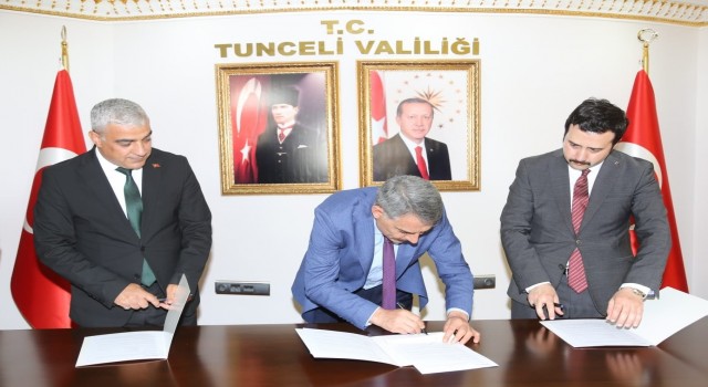 Tuncelide 550 kapasiteli yurt için protokol imzalandı