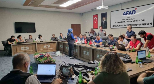 Yalova AFADdan masa başı orman yangını tatbikatı