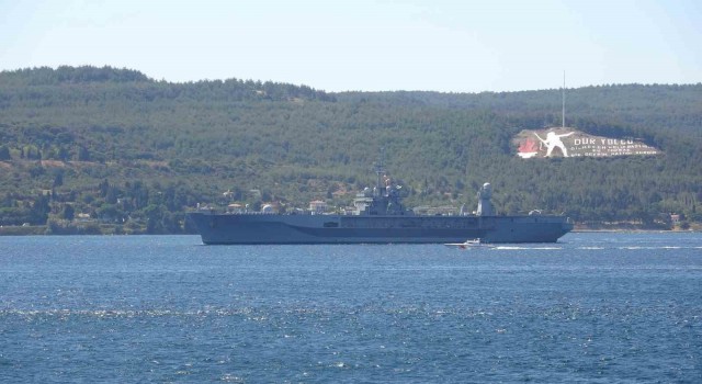 ABD'nin amiral gemisi USS Mount Whitney, Çanakkale Boğazından geçti