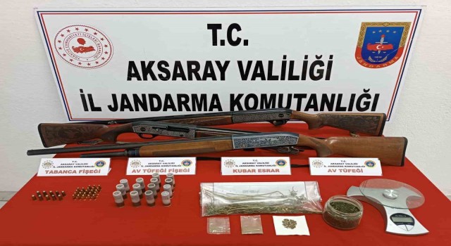 Aksarayda uyuşturucu tacirine jandarma operasyonu