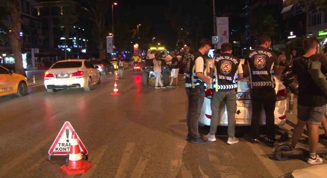 Bağdat Caddesinde kurallara uymayan motosiklet sürücülerine ceza