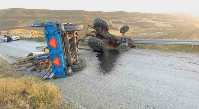 Çankırıda traktör devrildi: 1 ölü, 2 yaralı