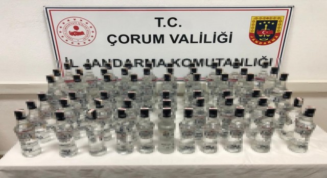 Çorumda kaçak alkol operasyonu