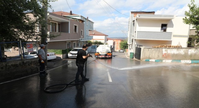 Dilovasında temizlik çalışmaları sürüyor
