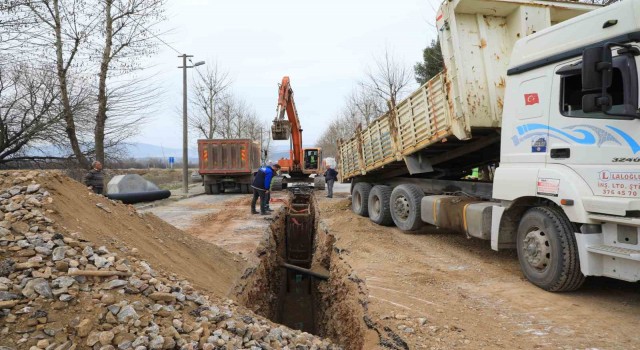 Düğerek kanalizasyon projesinin yüzde 85ini tamamladı