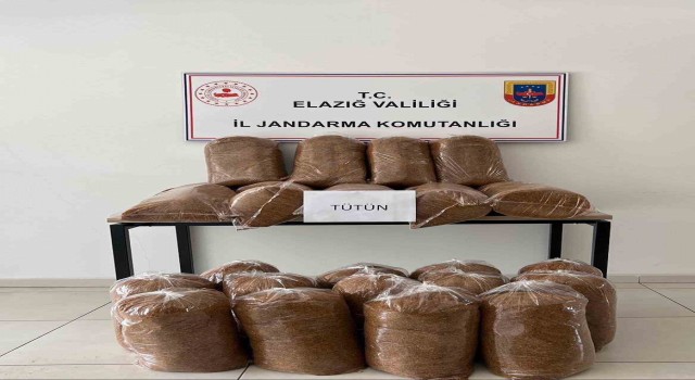 Elazığda 165 kilo kaçak tütün ele geçirildi